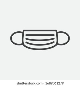 Corona Mask Icon Vector Illustration