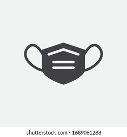 Corona Mask Icon Vector Illustration