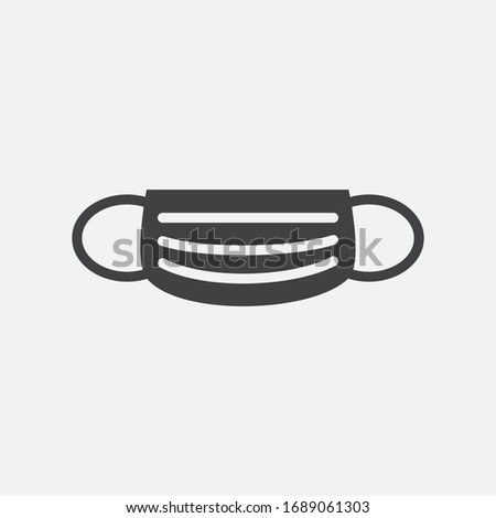 Corona Mask Icon Vector Illustration