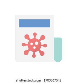 Corona News Vector Flat illustration. Corona virus pandemic icon.