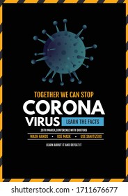 Corona Poster Awareness Vector File