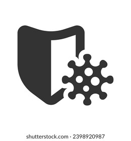 Corona Protection Icon, Vektorgrafik
