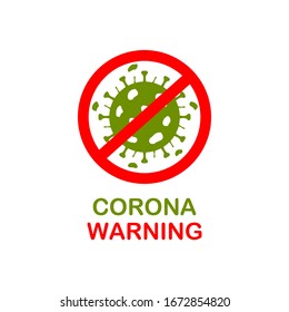 Corona protection sign illustration vector