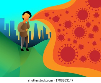Corona Spread through symptoms of cough