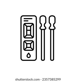Icono de prueba de corona en vector. Ilustración