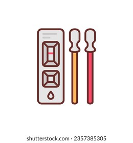 Icono de prueba de corona en vector. Ilustración