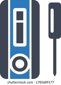 Corona test kit icon vector illustration 