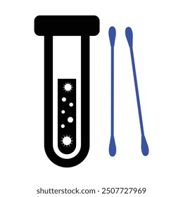 Corona Testing Kit Icon, Vector Graphics