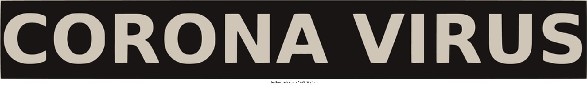 Texto de CORONA VİRUS sobre fondo negro