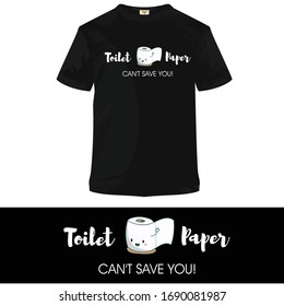 Corona Trendy tshirt design about toilet paper
