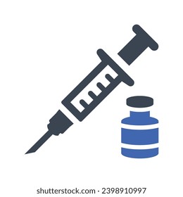 Corona Vaccine Icon, Vektorgrafik