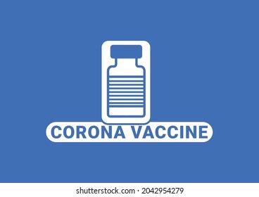 Corona Vaccine Logo And Icon Design Template