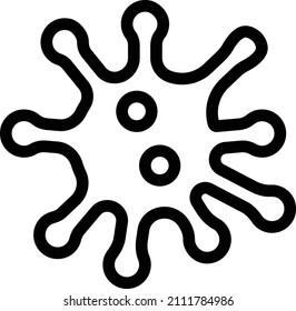 corona Vector illustration on a transparent background. Premium quality symbols. Stroke vector icon for concept and graphic design.
