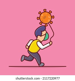 corona Vector illustration on a transparent background. Premium quality symmbols. Vector line flat icons for concept and graphic design. 
