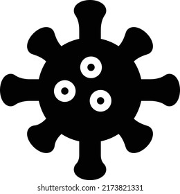 Corona Vector illustration on a transparent background.Premium quality symbols.Glyphs vector icon for concept and graphic design.