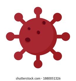 corona vector with white background