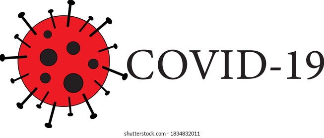 Vector de corona con virus mundial Covid-19 .