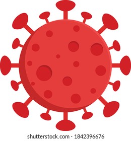 Virus Corona 19 ilustración plana 