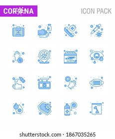 Corona virus 2019 and 2020 epidemic 16 Blue icon pack such as covid; virus; call; transmission; dropper viral coronavirus 2019-nov disease Vector Design Elements