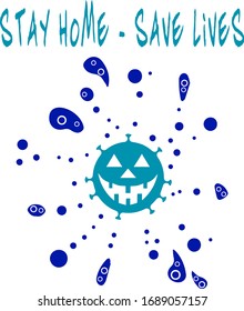 corona virus 2019 vector design illustration - coronavirus tshirt design clip art - coronavirus emoji t shirt with quote - the novel coronavirus outbreak - covid-19 stay home stay safe 2020