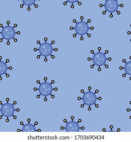 corona virus 2019-nCoV seamless pattern. Corona Virus in Wuhan, China, Global Spread, and Concept Stopping Corona Virus. Flu and lung disease spreading of world.  Covid-19 virus spreading 