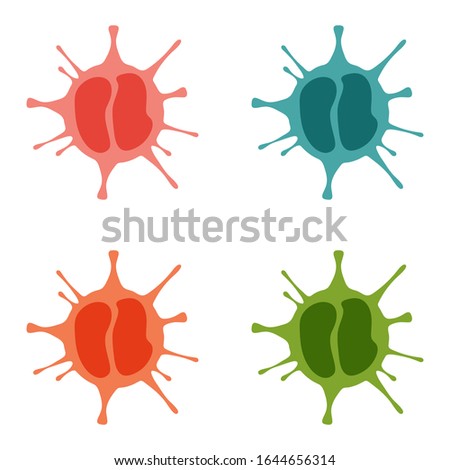 Corona Virus 2019-nCoV Symbol Vector. COVID-19 Virus Corona in Wuhan China Design Illustration
