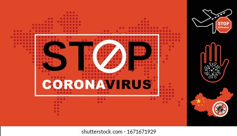 Corona Virus. 2019-nCoV. Corona Virus in Wuhan, China, Global Spread, and Concept Stopping Corona Virus. Flu and lung disease spreading of world. Dangerous Chinese ncov corona virus, risk alert.