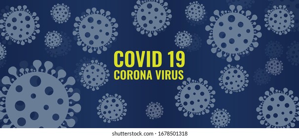 Corona Virus 2020 Banner Background, Chinese virus, COVID19, Wuhan Infected 