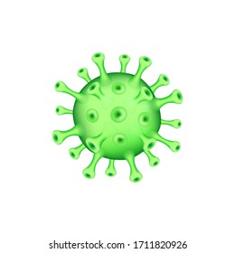 Corona Virus 2020. covid-19. White background. Novel Coronavirus 2019-nCoV . Virus Covid 19-NCP. Coronavirus nCoV denoted is single-stranded RNA virus.
