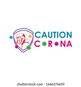 Corona Virus 2020. virus disease, virus infections prevention method Logo, symbol & how to prevent.