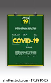 Corona Virus 2020. virus disease, virus infections prevention methods infographics. Infographic, Logo, symbol & how to prevent.Definition Vector Poster