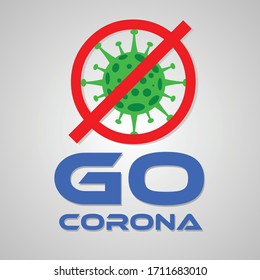 Corona Virus 2020. Corona virus vector, go corona vector