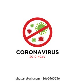 Corona Virus 2020. Corona Virus in Wuhan, China, Global Spread, and Concept of Icon of Stopping Corona Virus