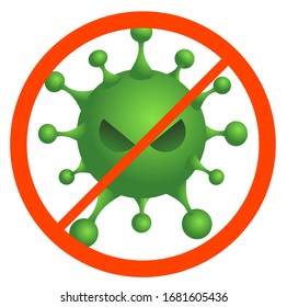 Corona Virus 2020. Corona Virus in Wuhan, China, Global Spread, and Concept of Icon of Stopping Corona Virus. Illustration virus.