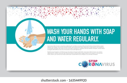 Corona Virus 2020. Wuhan virus disease,  virus infections prevention methods infographics. Infographic, Logo, symbol & how to prevent.