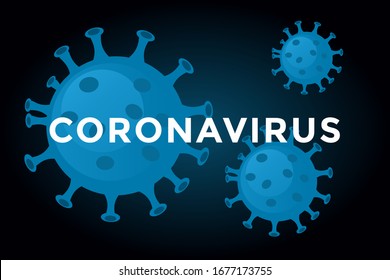 Corona Virus 2020. Wuhan virus disease, influenza pandemic. Corona-virus. Vector