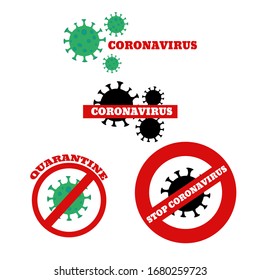 Corona virus 2020 in Wuhan global concept of icon vector eps 10