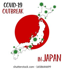 Corona Virus 2020.covid-19.in Japan. Virus corona vectors. vector illustration.