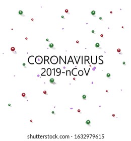 Corona Virus 2020.covid-19.White background.vector illustration.