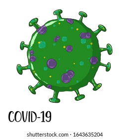 Corona Virus 2020.covid-19.White background.vector illustration.