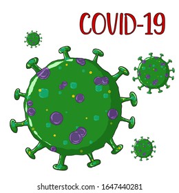 Corona Virus 2020.covid-19.White background.vector illustration.