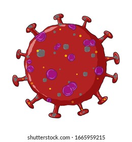 Corona Virus 2020.covid-19.White background.vector illustration.