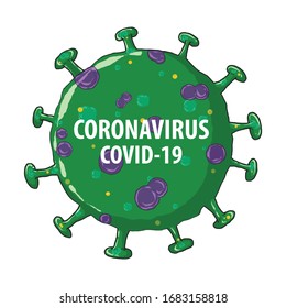 Corona Virus 2020.covid-19.White background.vector illustration.