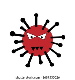 Corona Virus 2020.covid-19.White background.vector illustration.