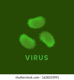 corona virus 3D illustration design
