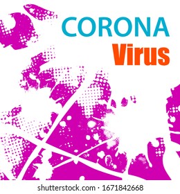Corona Virus - abstract medical illustration background