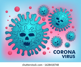 Corona Virus Alert illustration. Vector EPS10