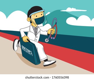 Corona virus is attach. Doctors ran to help people affected by corona virus