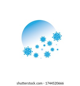 Corona virus attack. Vector Illustration