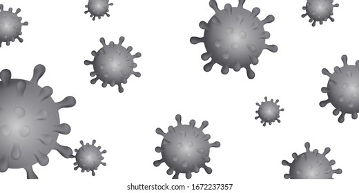 Corona virus bacillus world background